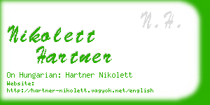 nikolett hartner business card